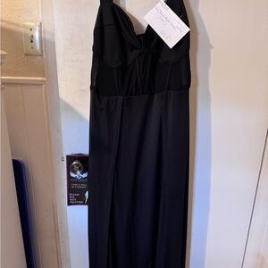 SHEIN Strapless Black Dress